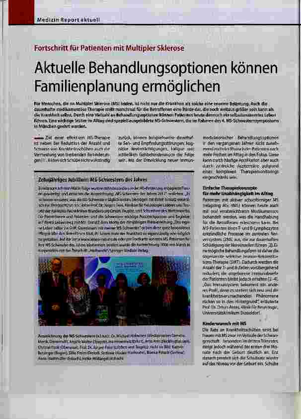 Vorschauseite 1: Aktuelle Behandlungsoptionen können Familienplanung ermöglichen