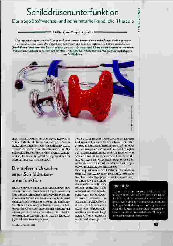 Vorschauseite 1: Schilddrüsenunterfunktion