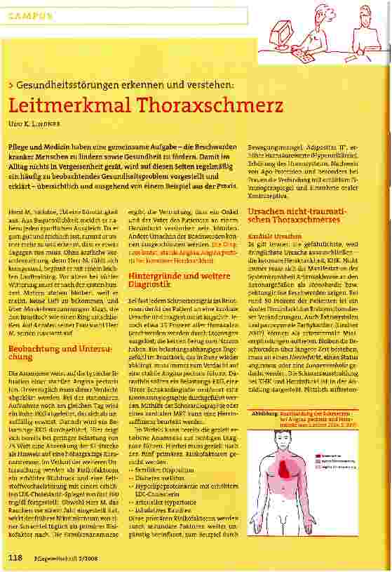 Vorschauseite 1: Leitmerkmal Thoraxschmerz