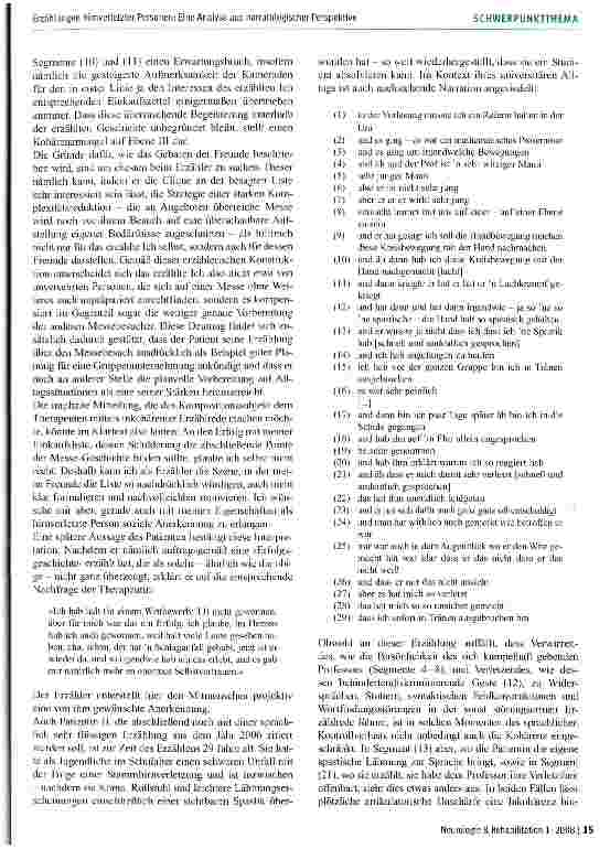 Vorschauseite 4: Erzählungen hirnverletzter Personen: Eine Analyse aus narratologischer Perspektive