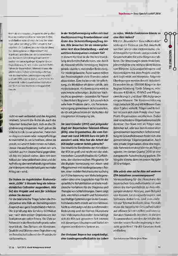 Vorschauseite 2: So plant Bayern die elektronische Patientenakte
