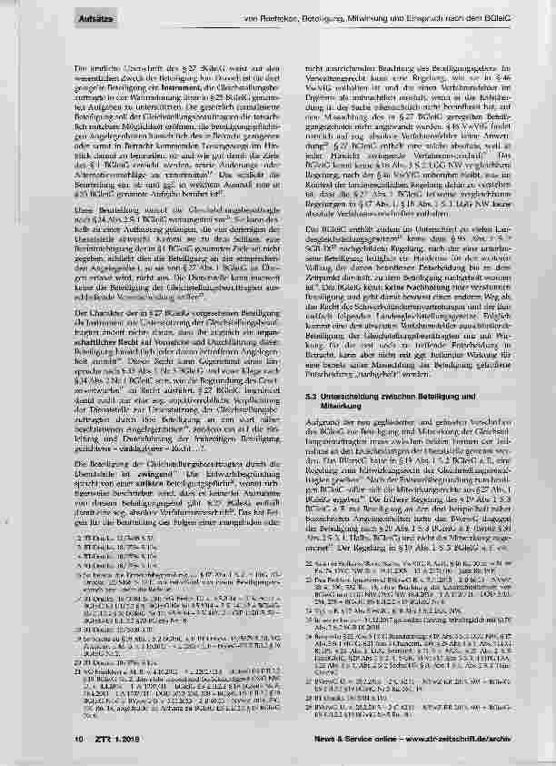 Vorschauseite 4: Beteiligung, Mitwirkung und Einspruch nach dem BGIeiG Teil 1