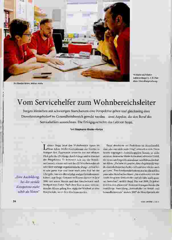 Vorschauseite 1: Vom Servicehelfer zum Wohnbereichsleiter