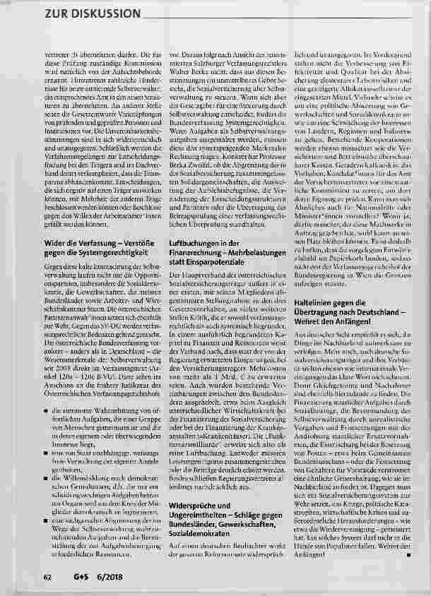 Vorschauseite 3: Rechtspopulismus und Gesundheit-Wohin soll die österreichische Sozialversicherung gesteuert werden?