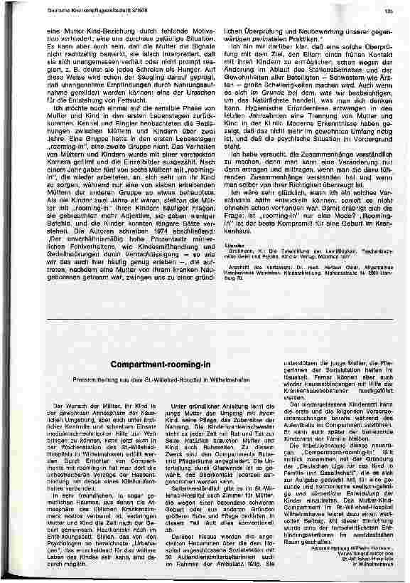 Vorschauseite 3: Rooming - in -- nur eine Mode