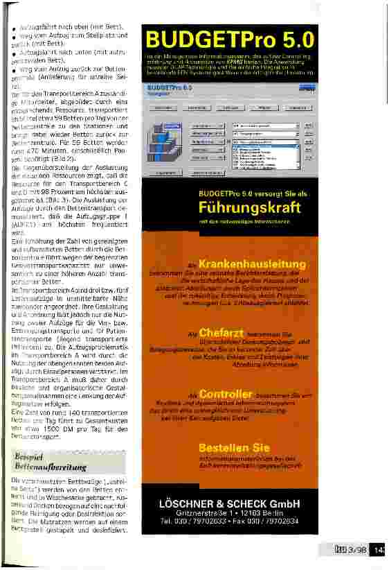Vorschauseite 5: Am Modell die beste Variante kostengünstig erproben Gestaltung von Arbeitsvorgängen im Krankenhaus mit Systemsimulation