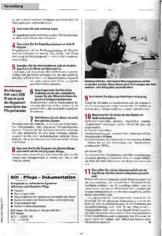 Vorschauseite 2: Wer denkt schon an die Ablage? Effiziente Ablagestrukturen und Informationsorganisation in ambulanten Pflegediensten