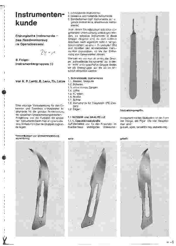 Vorschauseite 1: Instrumentenkunde 8. Folge: Instrumentengruppen