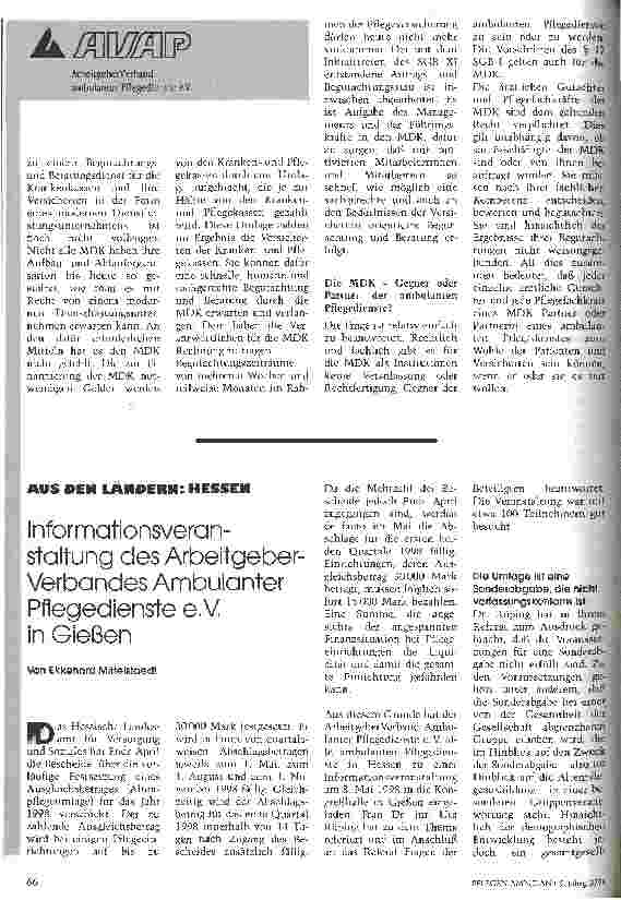 Vorschauseite 3: Medizinischer Dienst der Krankenversicherung - Gegner oder Partner? Teil 2