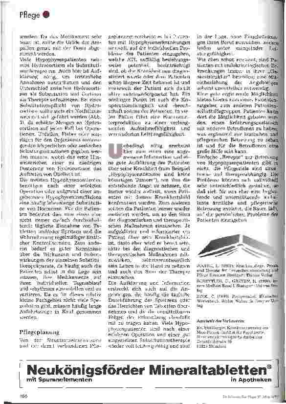 Vorschauseite 4: Die ambulante Betreuung des Hypophysenpatienten