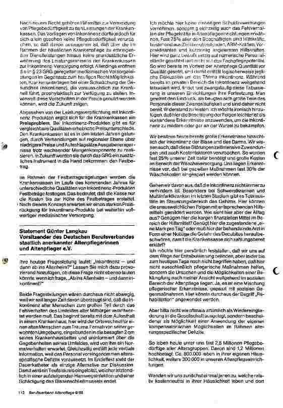 Vorschauseite 2: Inkontinenz - Was bedeutet dieses Leiden für Betroffene?