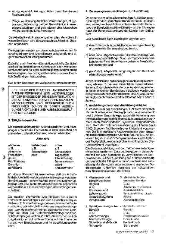 Vorschauseite 2: Berufsbild: Altenpflegerin/Altenpfleger (staatlich anerkannt)