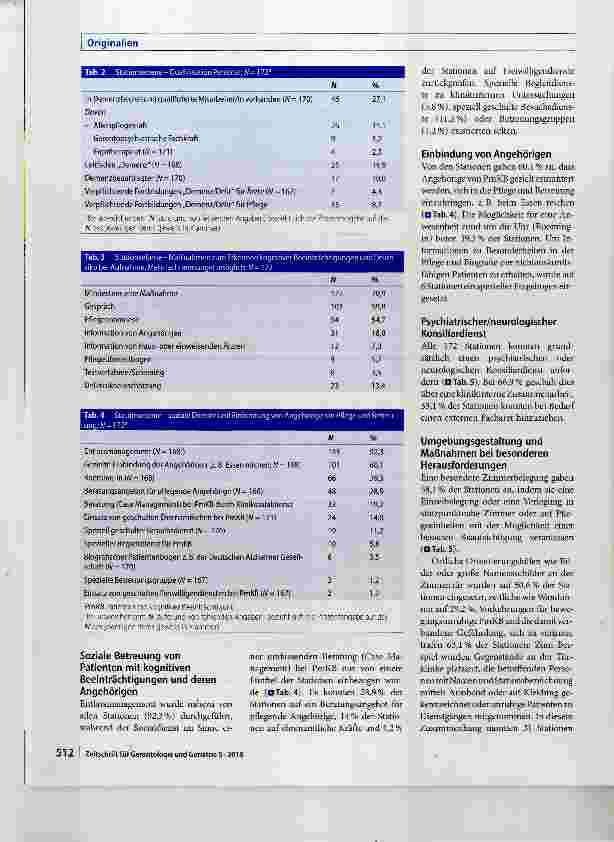 Vorschauseite 4: Demenzsensible Versorgungsangebote im Allgemeinkrankenhaus