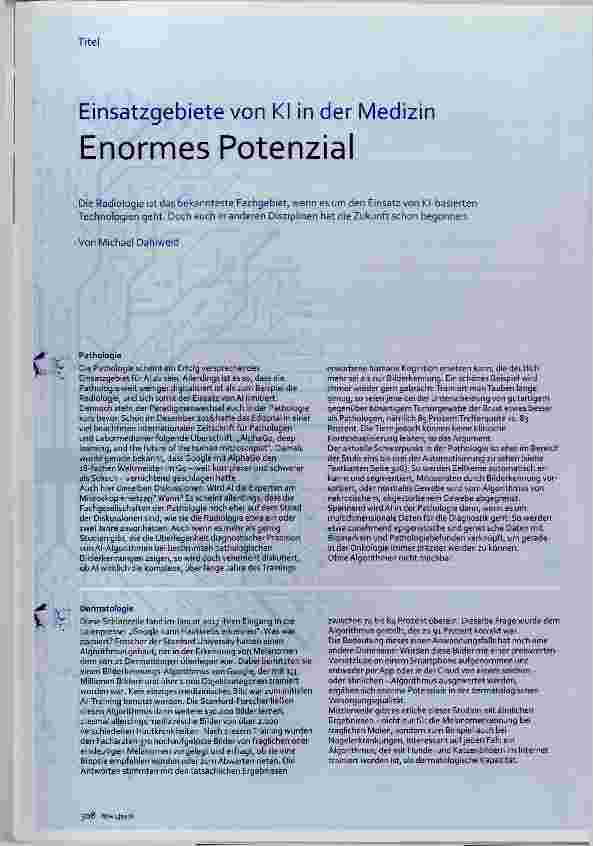Vorschauseite 1: Enormes Potenzial