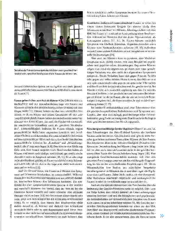 Vorschauseite 2: Geschlechtersensible Physiotherapie Was Frauen und Männer unterscheidet