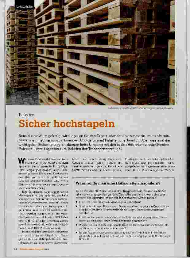 Vorschauseite 1: Sicher hochstapeln