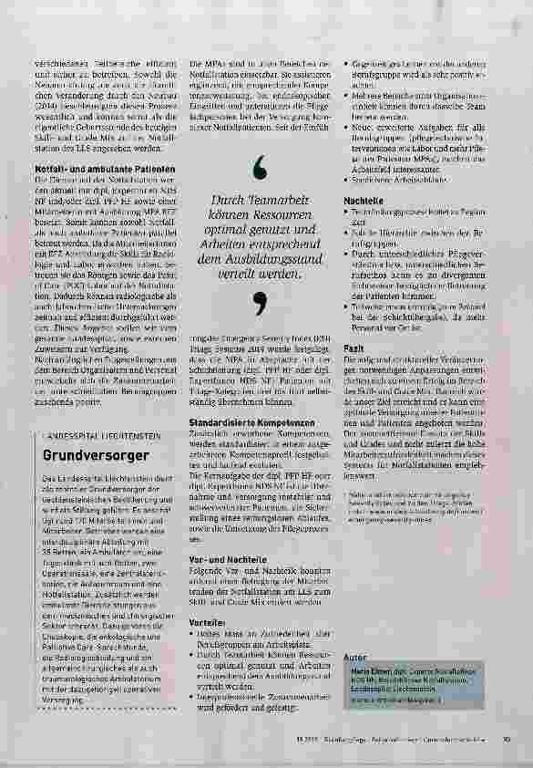 Vorschauseite 2: Mit dem richtigen Mix eine sichere und effiziente Notfall Versorgung