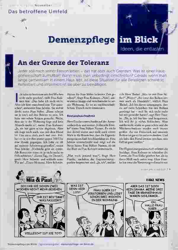 Vorschauseite 1: An der Grenze der Toleranz