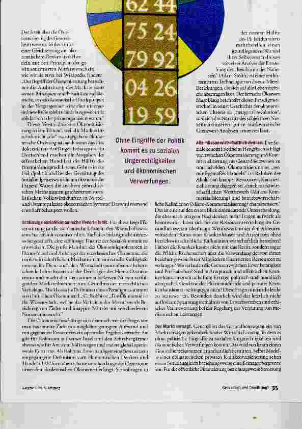 Vorschauseite 4: Medizin in der Zwickmühle?