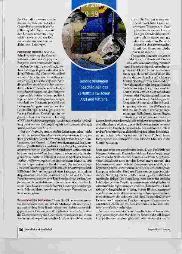 Vorschauseite 5: Medizin in der Zwickmühle?