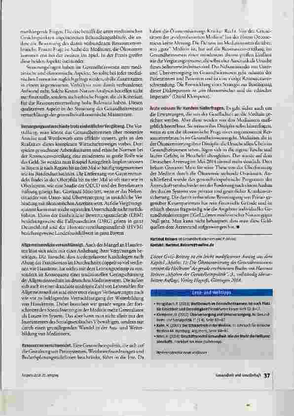 Vorschauseite 6: Medizin in der Zwickmühle?
