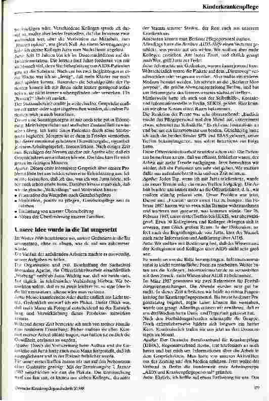 Vorschauseite 2: Der Gesprächskreis AIDS & Humanität