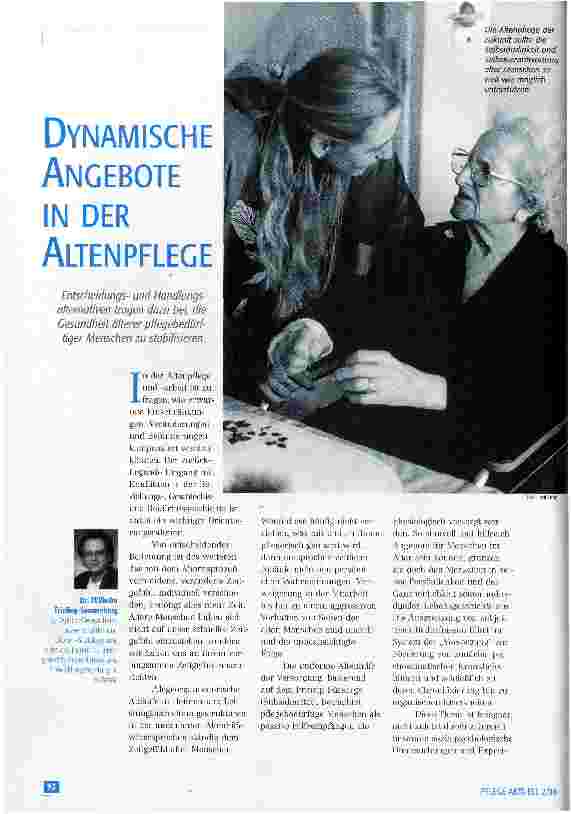 Vorschauseite 1: Dynamische Angebote in der Altenpflege