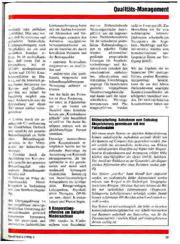Vorschauseite 6: Sektorenübergreifende Kooperation statt sektoraler Optimierung