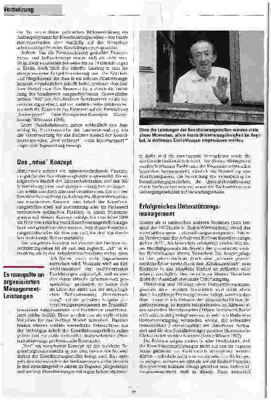 Vorschauseite 2: Durchblick für die KundInnen im Pflegemarkt Die Berliner Koordinierungsstellen: Auf dem Weg zum bleibenden Angebot