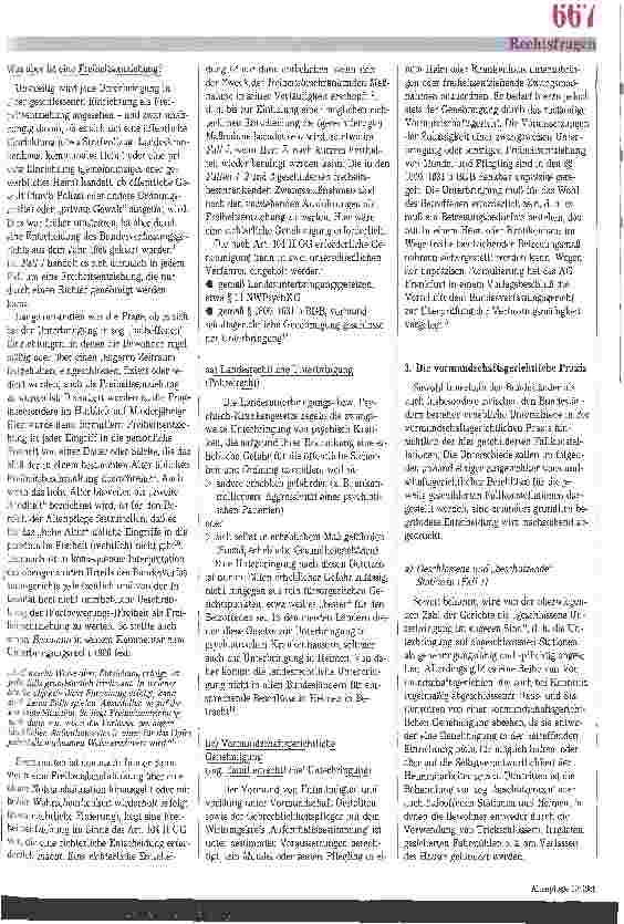 Vorschauseite 3: Vormundschaftsrecht: Rechtsschutz für Verwirrte ?