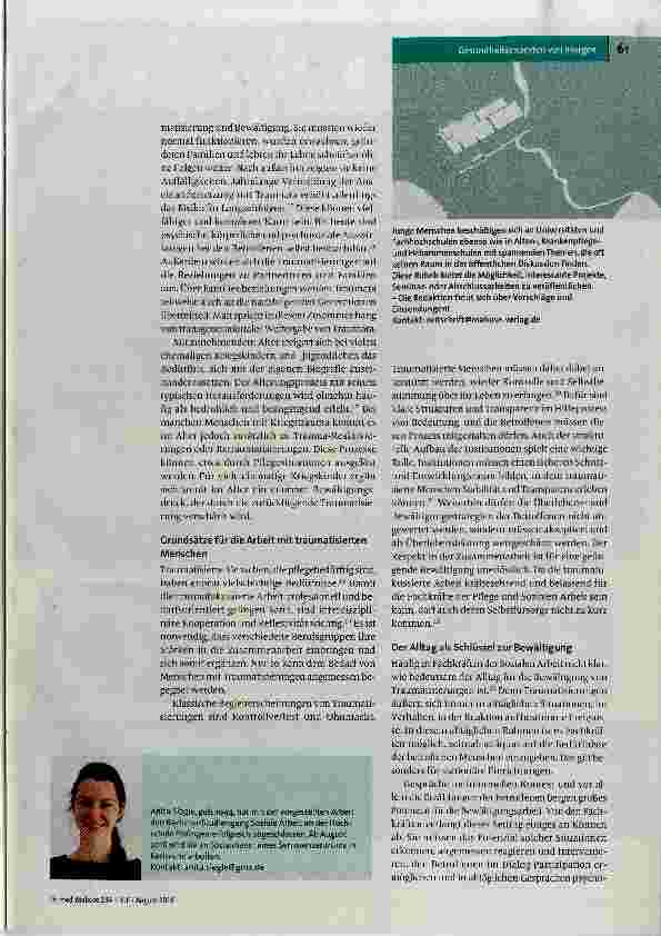 Vorschauseite 2: Traumatisierung im Alter