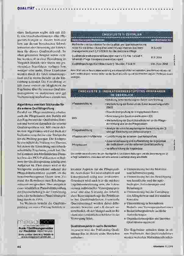 Vorschauseite 3: Der neue „Pflege-TÜV“