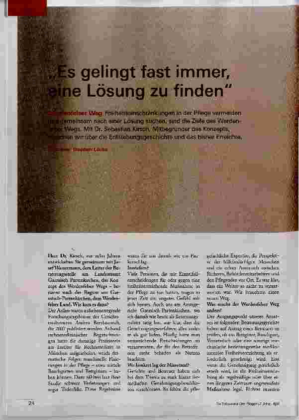Vorschauseite 1: Es gelingt fast immer eine Lösung zu finden