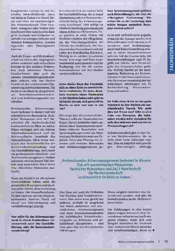 Vorschauseite 2: Die Herausforderung liegt in der Kommunikation