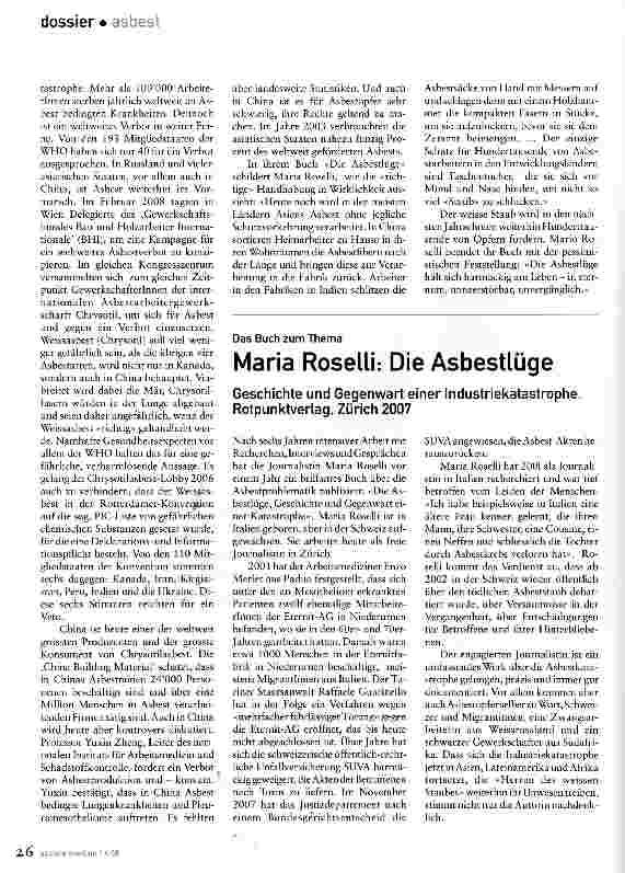Vorschauseite 1: Die Asbestlüge