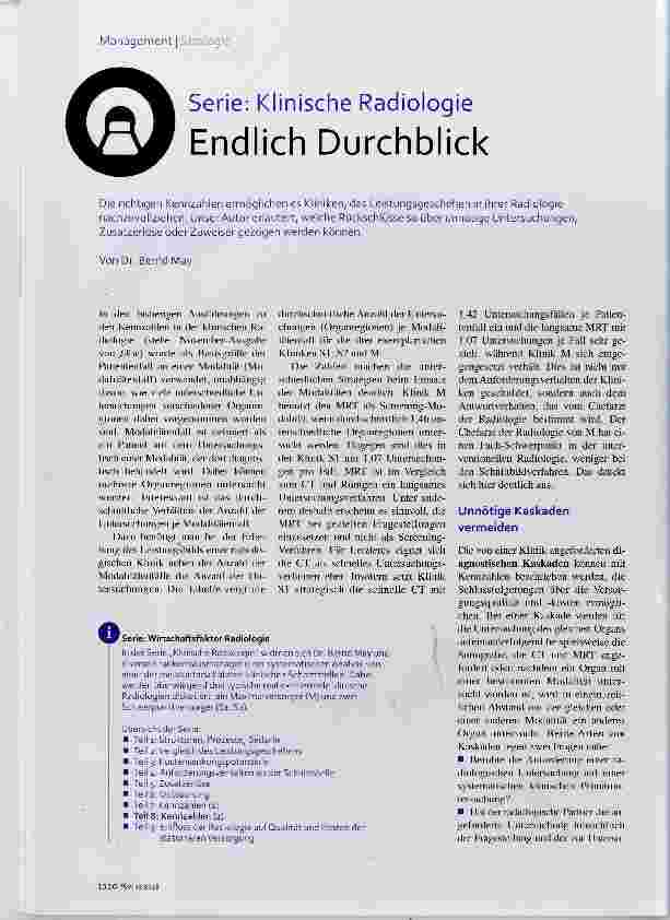 Vorschauseite 1: Serie: Klinische Radiologie Endlich Durchblick