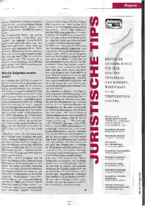 Vorschauseite 2: Der Medizinische Dienst der Krankenversicherung