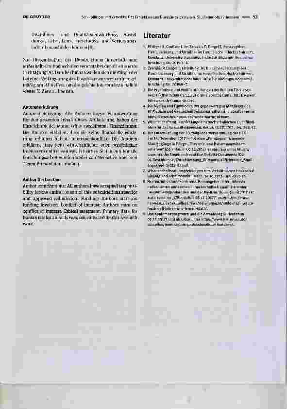 Vorschauseite 3: Das Projekt nexus der Hochschulrektorenkonferenz (HRK): Übergänge gestalten, Studienerfolg verbessern