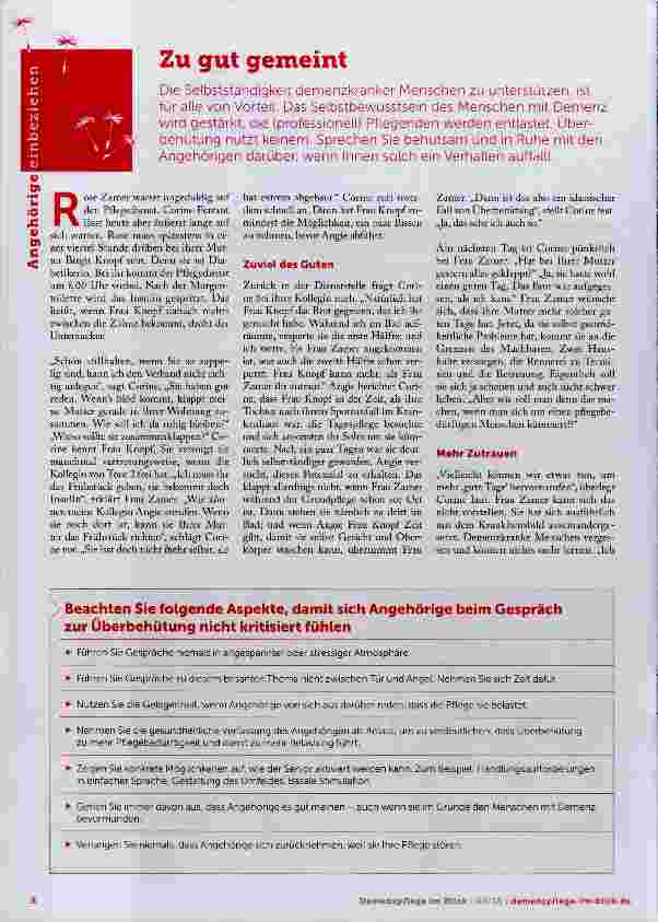 Vorschauseite 1: Zu gut gemeint
