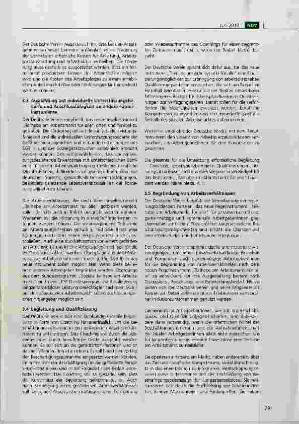Vorschauseite 3: Teilhabe am Arbeitsmarkt für alle! Empfehlungen des Deutschen Vereins für ein neues Regelinstrument im SGB