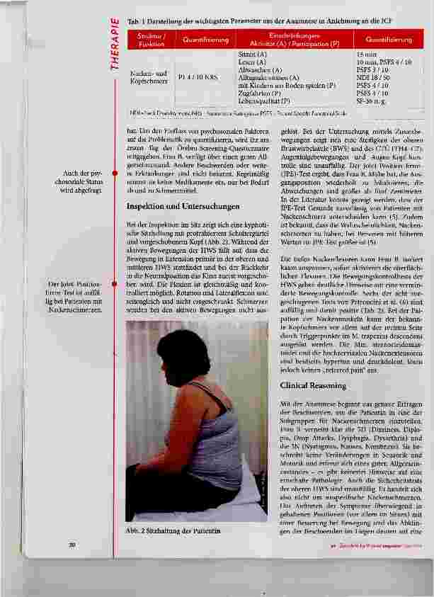 Vorschauseite 3: Klassifikation und multimodale Therapie bei Kopfund Nackenschmerzen