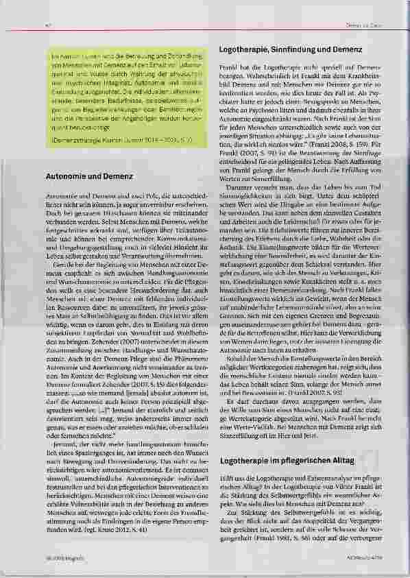 Vorschauseite 2: Haltung und Sinn-Erleben bei Menschen mit neurokognitiven Störungen