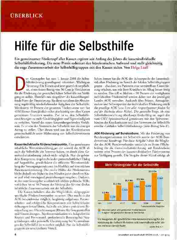 Vorschauseite 1: Hilfe für die Selbsthilfe