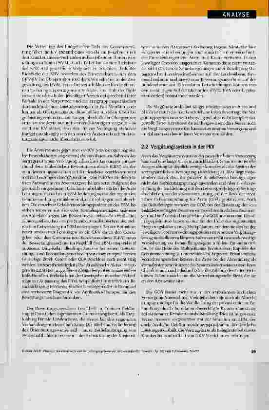 Vorschauseite 4: Die Parallelität der Vergütungssysteme für den ambulanten Bereich