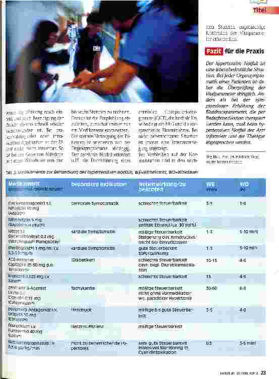 Vorschauseite 2: Der hypertensive Notfall
