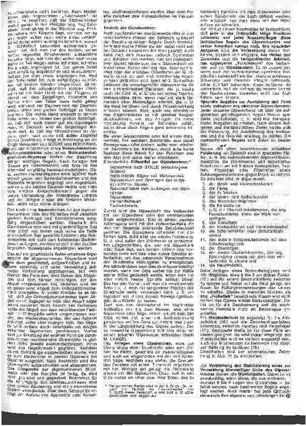Vorschauseite 2: Die besonderen Aufgaben der Schwester in der Orthopädie 4. Folge: Allgemeines zur Gipsbehandlung in der Orthpädie