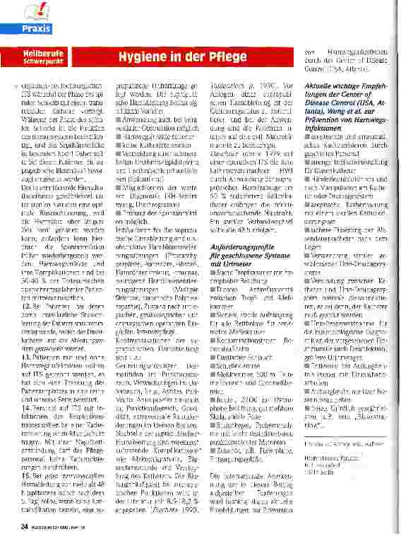 Vorschauseite 3: Prävention nosokomialer Harnweginfektionen