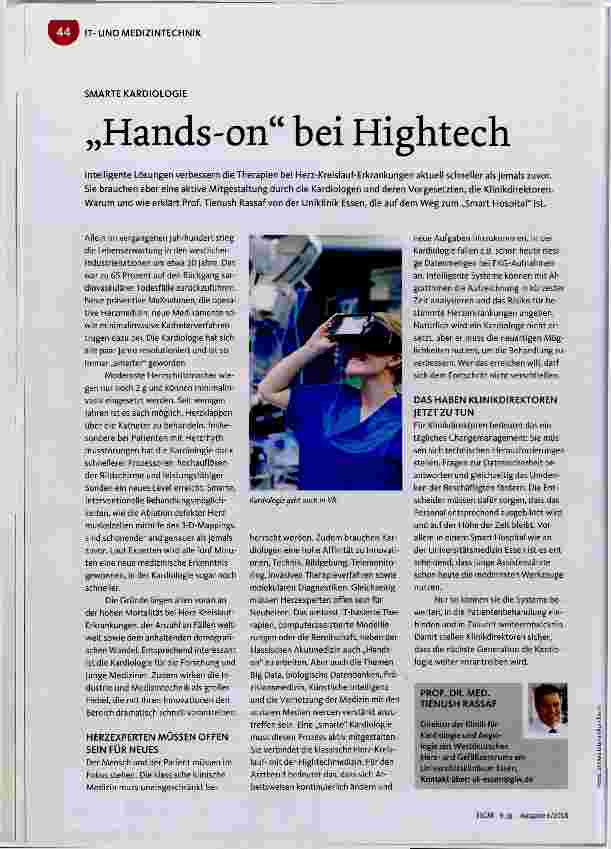 Vorschauseite 1: „Hands-on“ bei Hightech