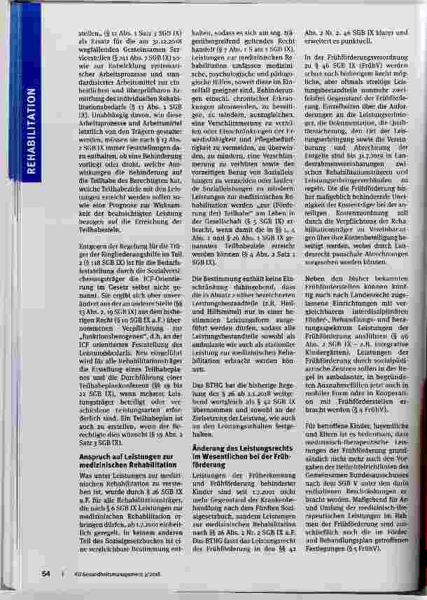 Vorschauseite 2: Das Bundesteilhabegesetz Auswirkungen auf die medizinische Rehabilitation