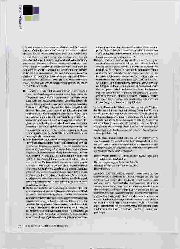 Vorschauseite 4: Entwicklung eines nationalen Mustercurriculums „Kommunikative Kompetenz in der Pflege“